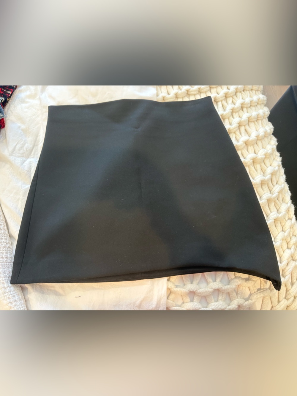 Zara Black Stretch Mini Skirt
